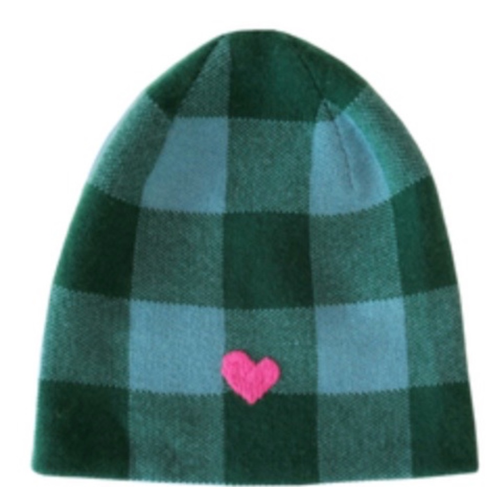 Kerri Rosenthal Cashmere Gingham Beanie - Clover